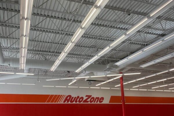 view of light fixtures in the ceiling